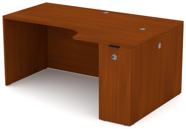 Envision Desk - Left Extended Corner with Full Flush Back Panel