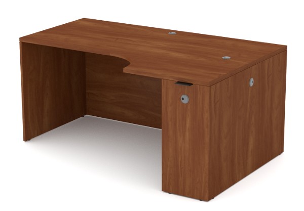 Envision Desk - Left Extended Corner with Full Flush Back Panel