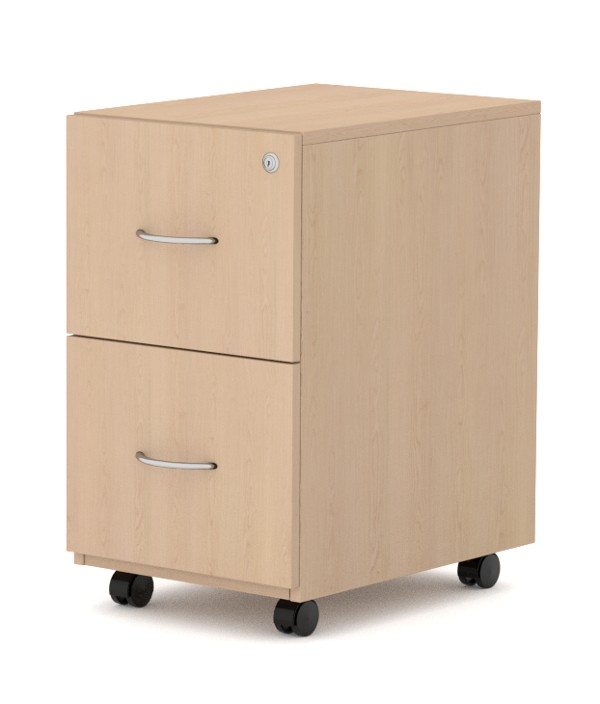 Envision Pedestal - Mobile, Two File Drawers