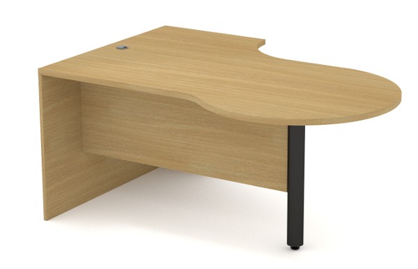 Envision Desk - Left Keyhole with 18" Modesty Panel
