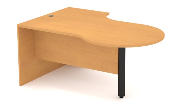 Envision Desk - Left Keyhole with 18" Modesty Panel