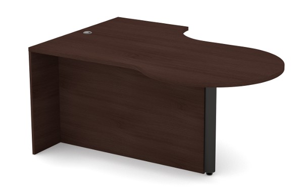 Envision Desk - Left Keyhole with Full Modesty Panel