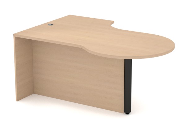 Envision Desk - Left Keyhole with Full Modesty Panel