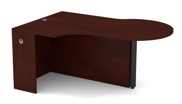 Envision Desk - Right Keyhole with Full Modesty Panel