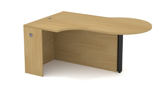 Envision Desk - Right Keyhole with Full Modesty Panel