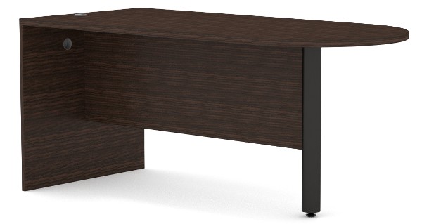 Envision Desk - Right Peninsula with 18" Modesty Panel
