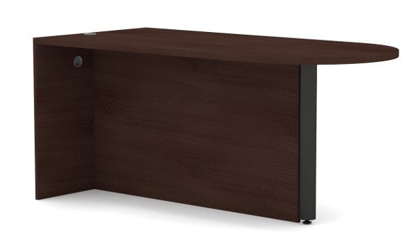 Envision Desk - Right Peninsula with Full Modesty Panel