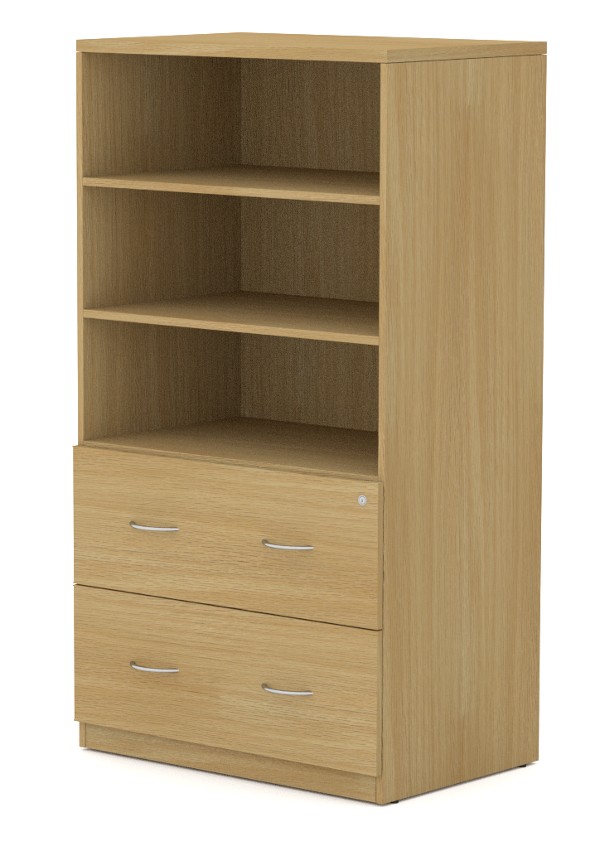 Envision Lateral File - Two Drawer & Deep Shelving
