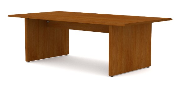 Oak Accent Conference Table 