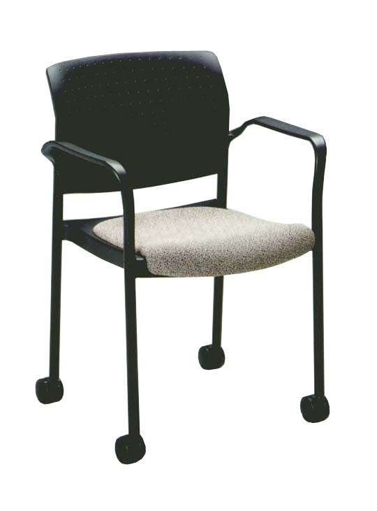 Revelation Upholstered Seat and Poly Back Chair