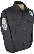 Men's Officer Long Sleeve, Button Up Shirt - Regular